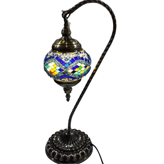 Turkish Mosaic Swan Lamp Tall TL17