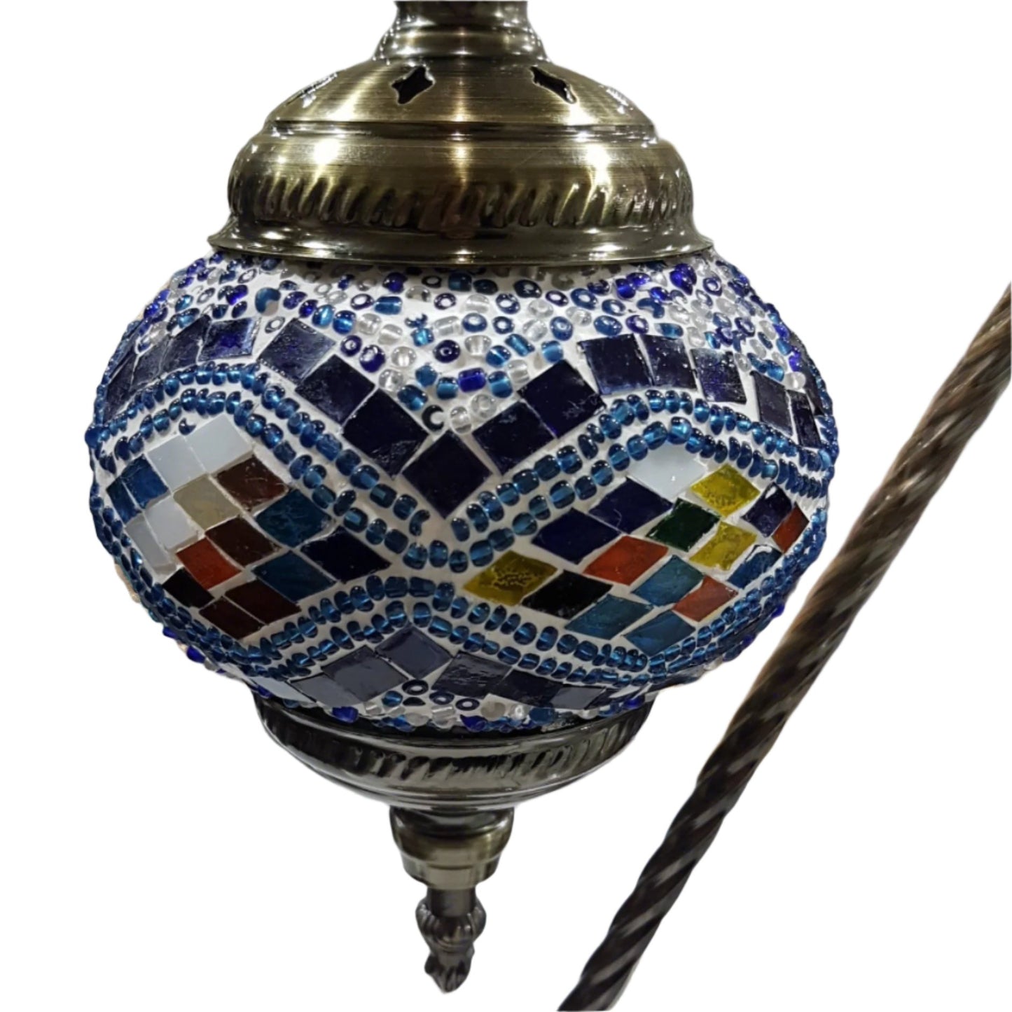 Turkish Mosaic Swan Lamp Tall TL17