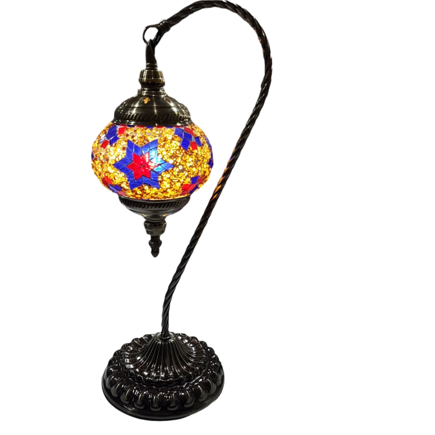 Turkish Mosaic Swan Lamp Tall TL17