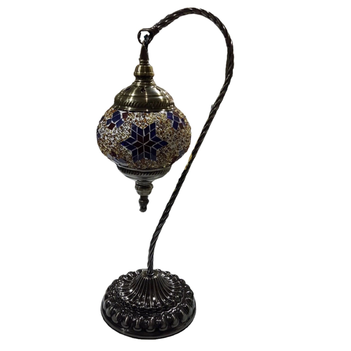 Turkish Mosaic Swan Lamp Tall TL17