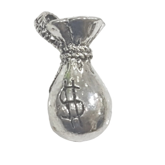 Silver Money Bag Charm
