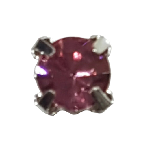20pc Pink Sew On Rhinestones