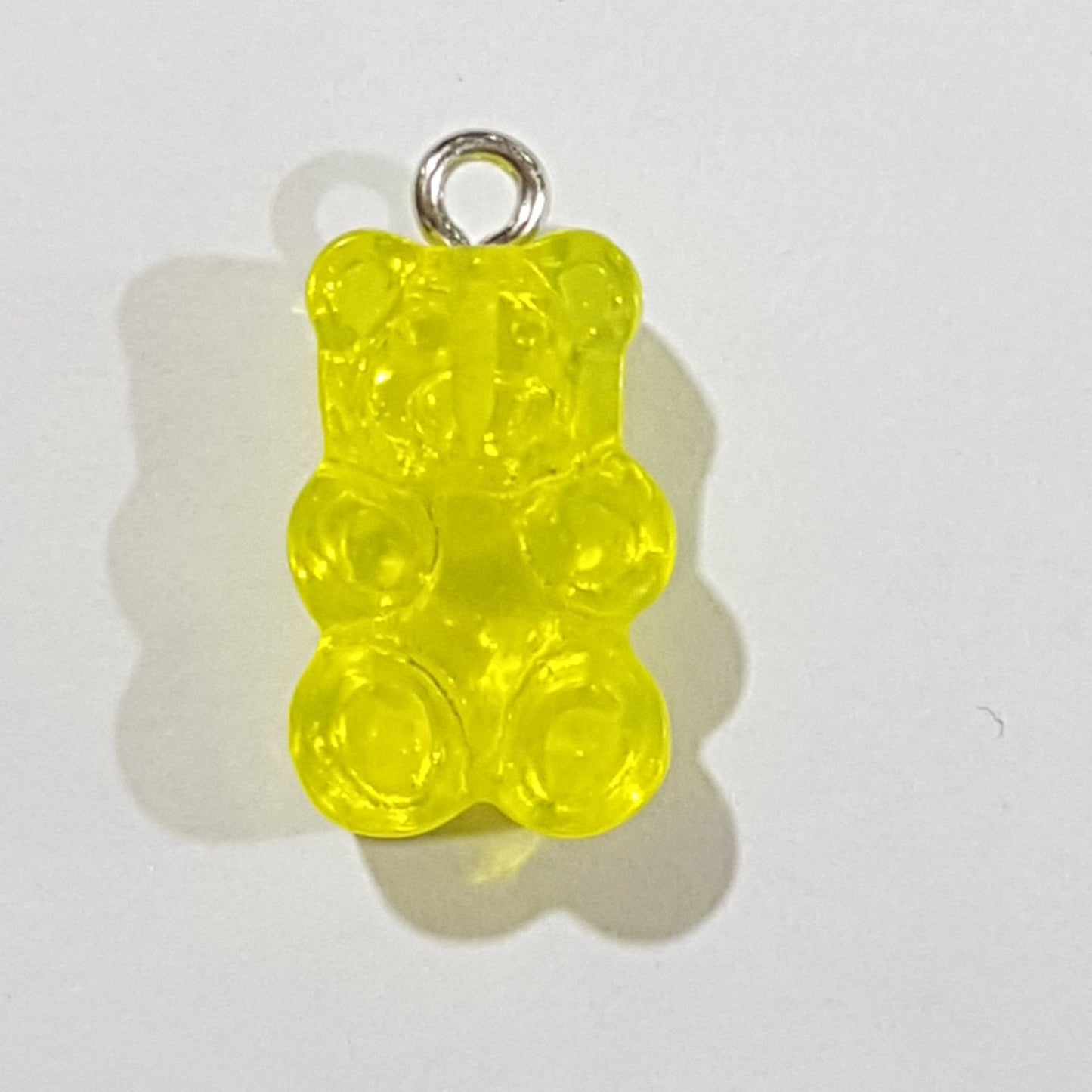 Yellow Gummy Bear Charm Pendant