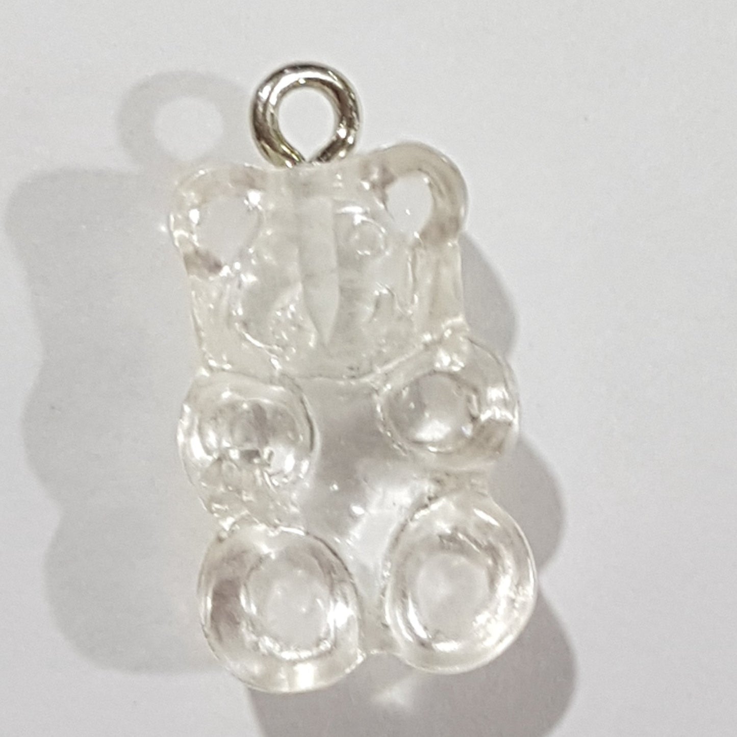 Clear Gummy Bear Charm Pendant