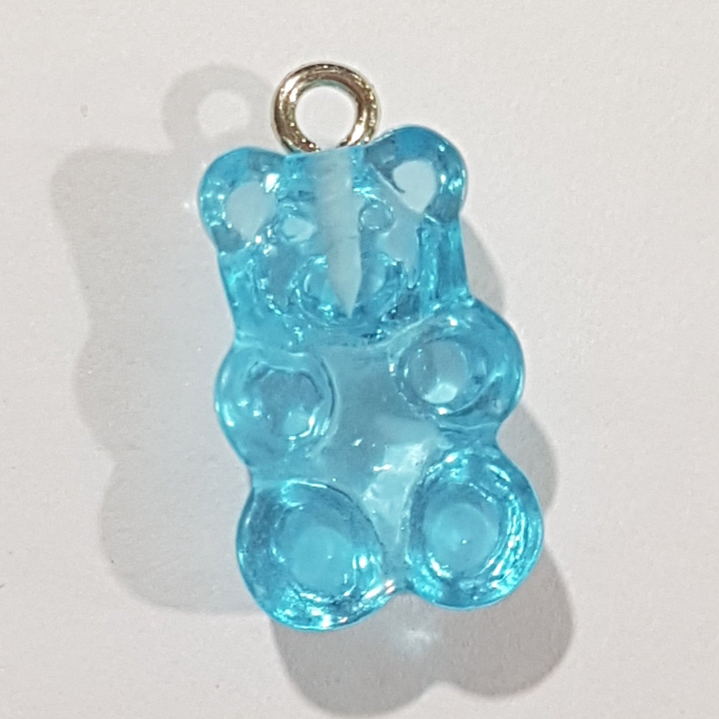 Light Blue Gummy Bear Charm Pendant