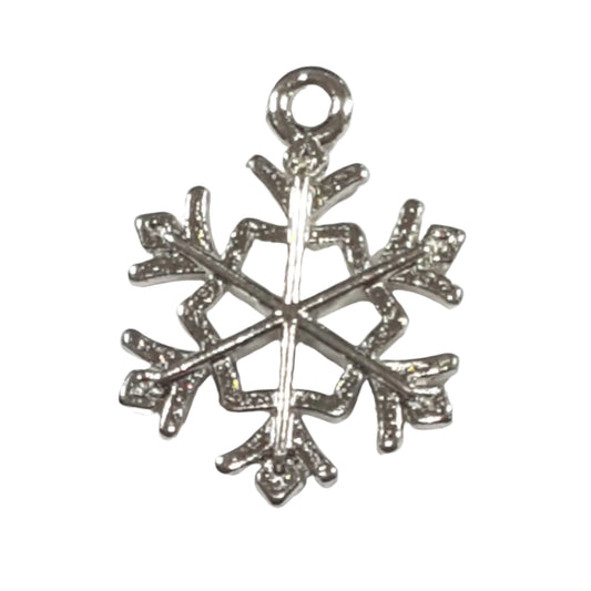 Silver Snowflake Charm