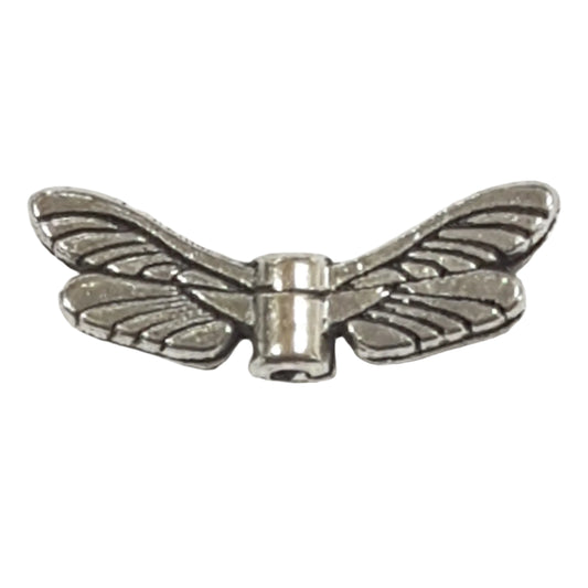 10pc Silver Wing Charms