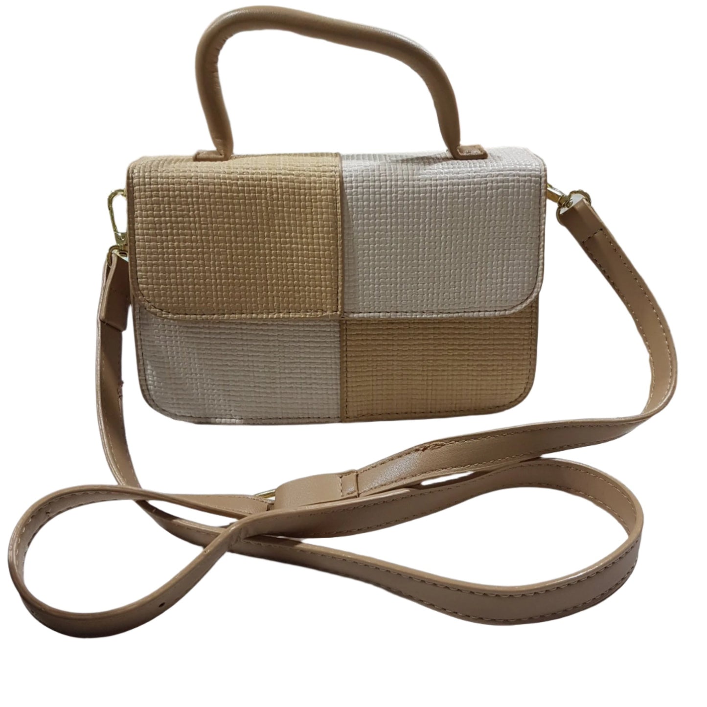 Brown & Beige Handbag