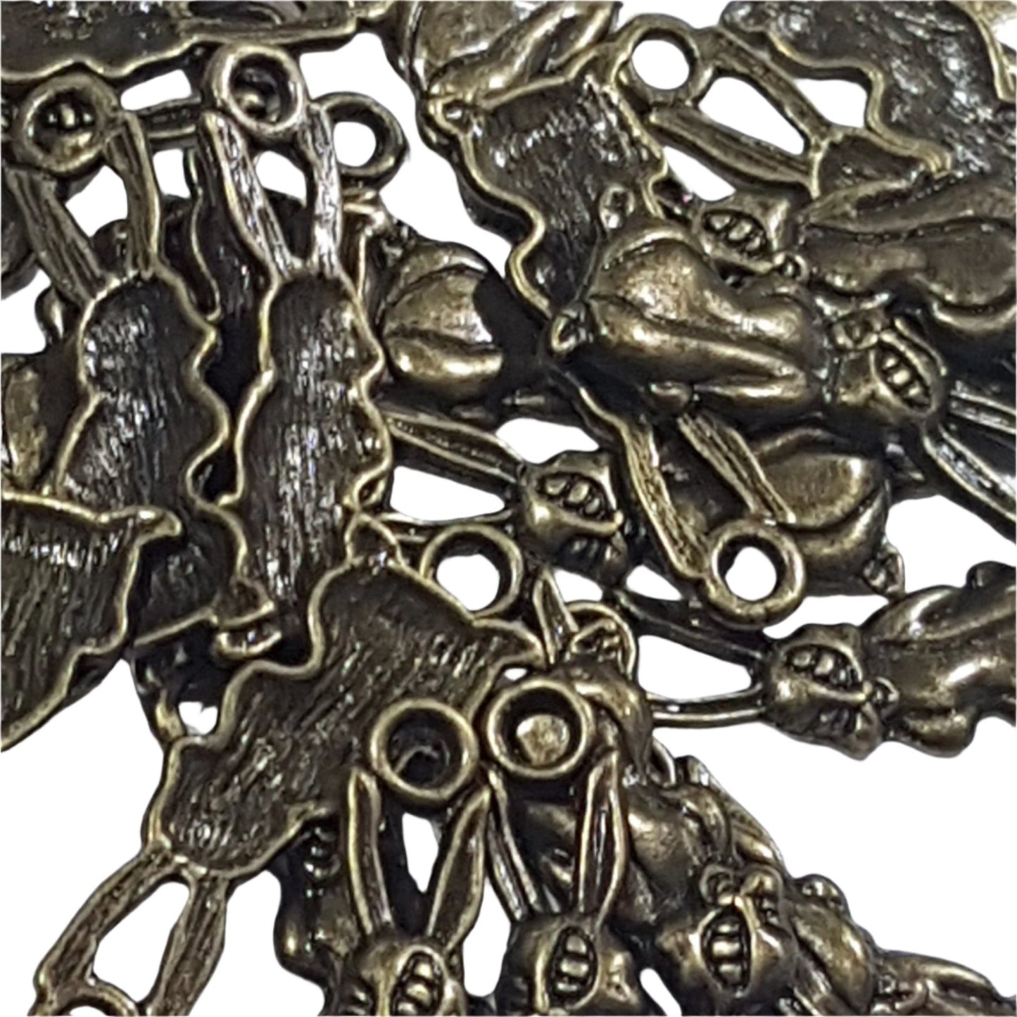 Bronze Bunny Charm