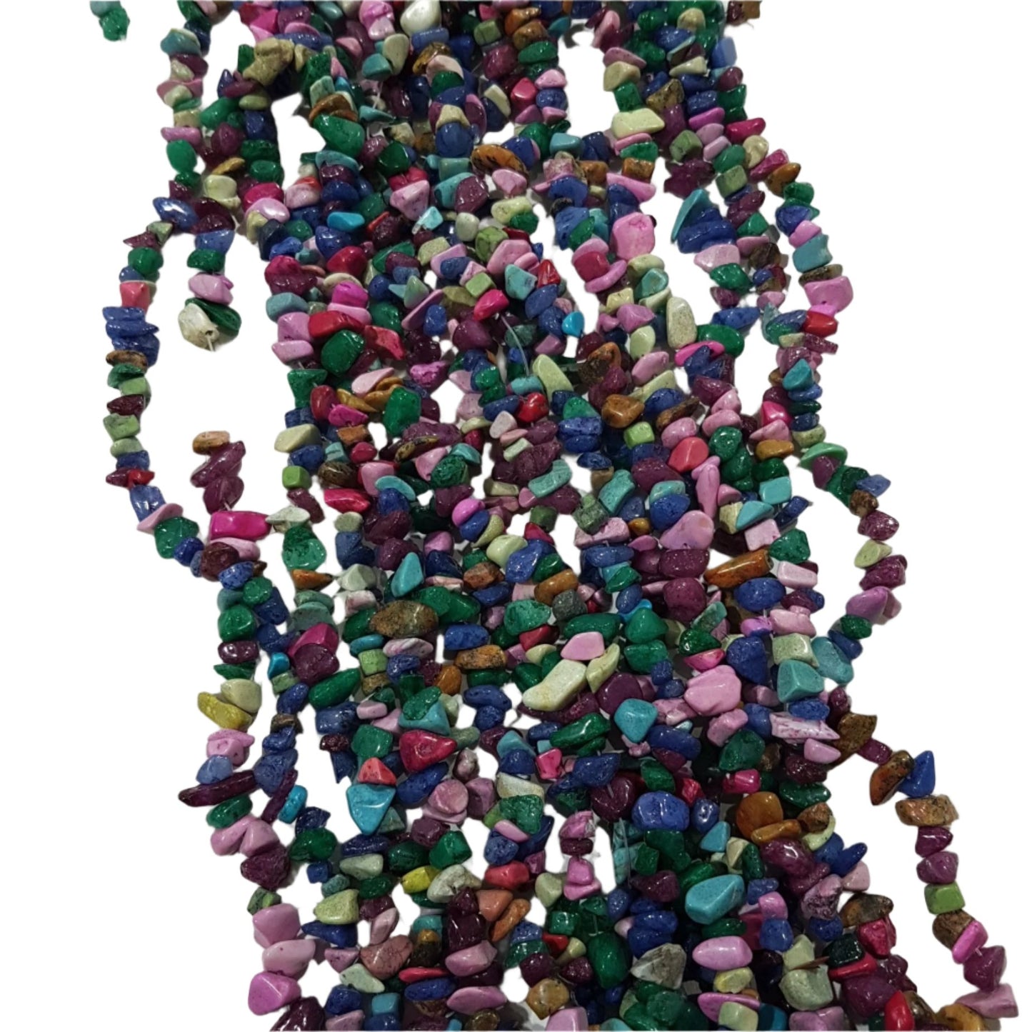 Mixed Dyed Gemstone Chip Beads