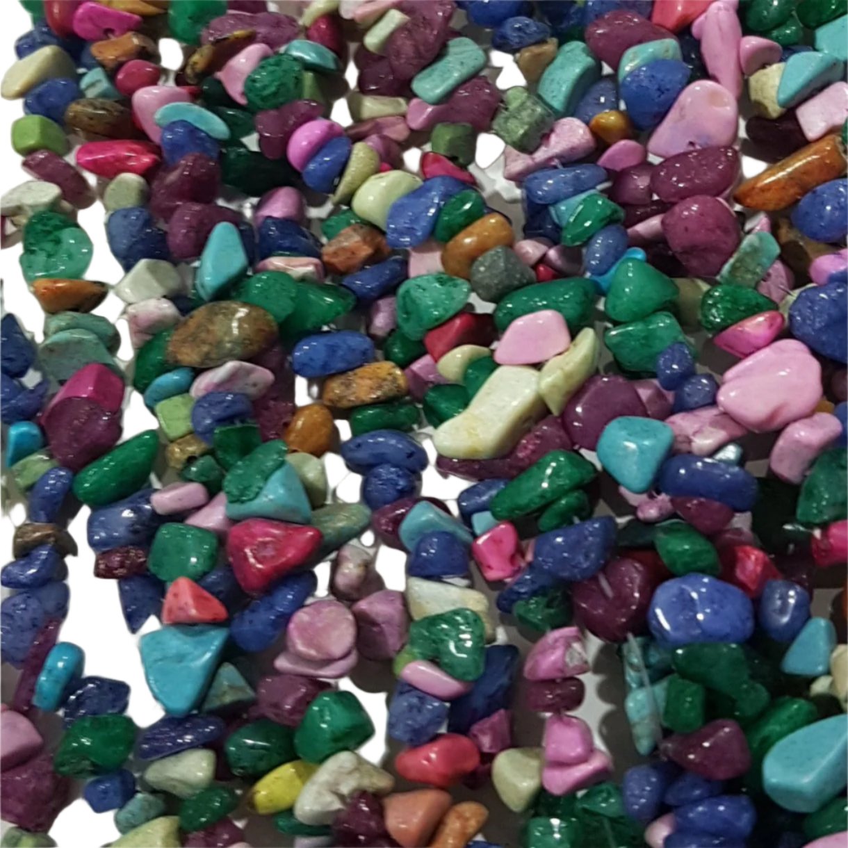 Mixed Dyed Gemstone Chip Beads