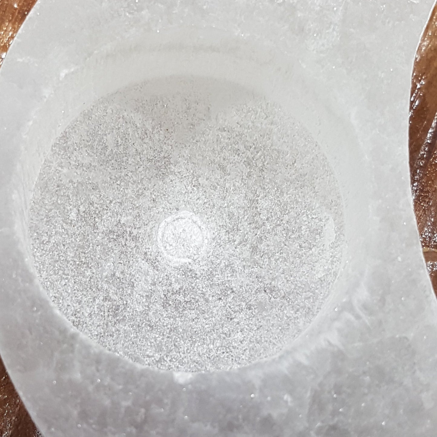 Selenite Moon Tealight Candle Holder