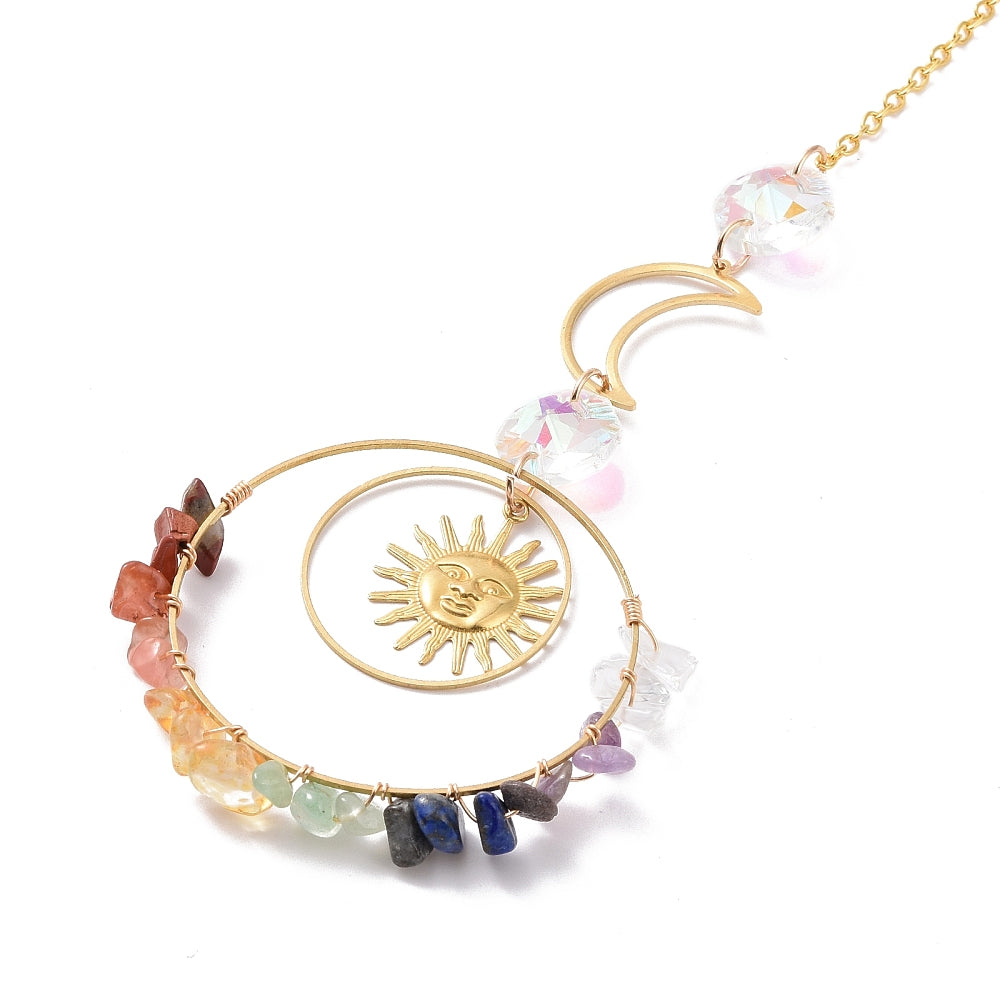 Moon & Sun Glass Suncatcher