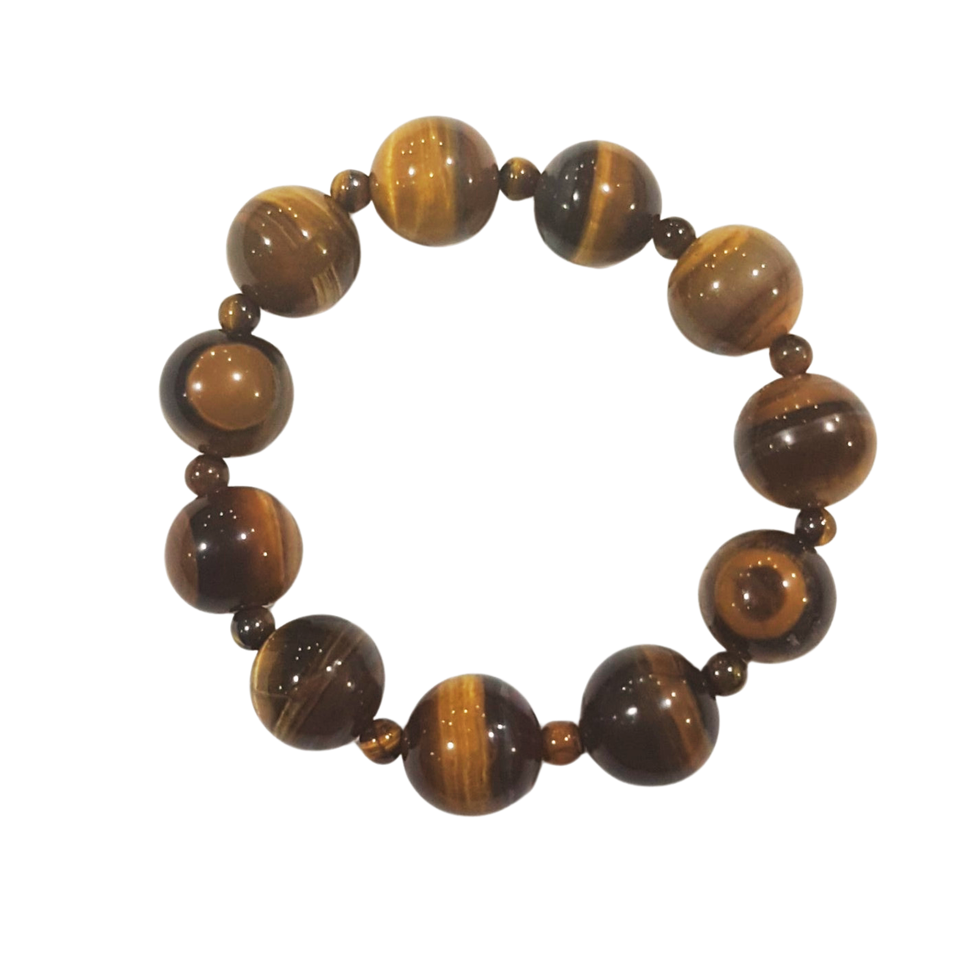 Handmade Tiger's Eye Bead Bracelet