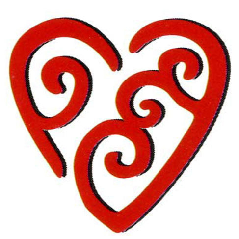EZ Cut Double Embossing Heart Plate