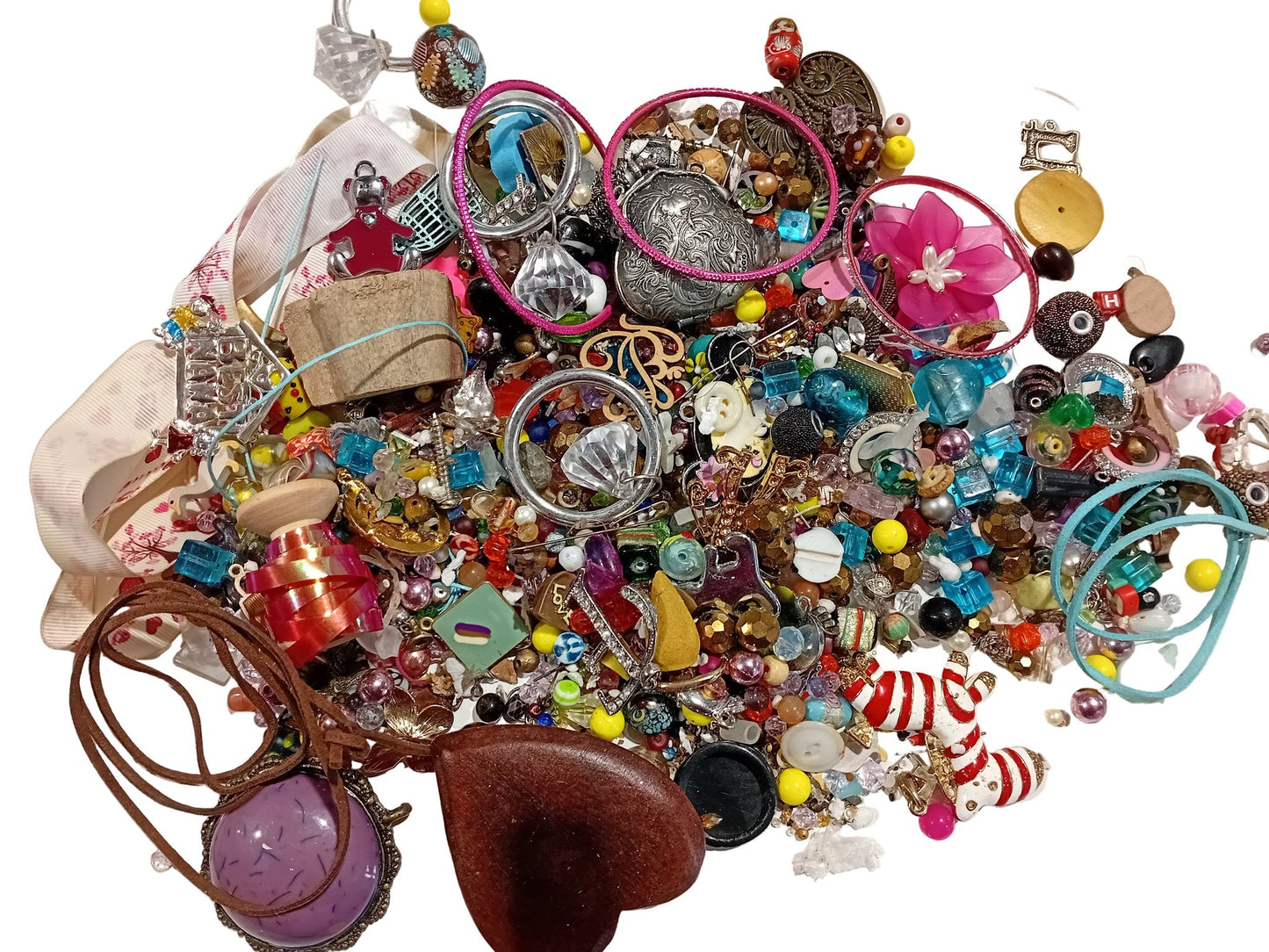 CLEARANCE! A Massive Pack of Beads, Findings, Pendants & MORE!
