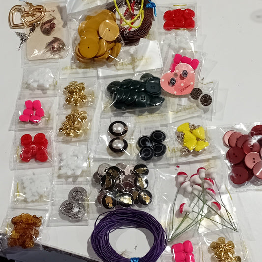 SALE! Buttons, Cords & Earrings Pack