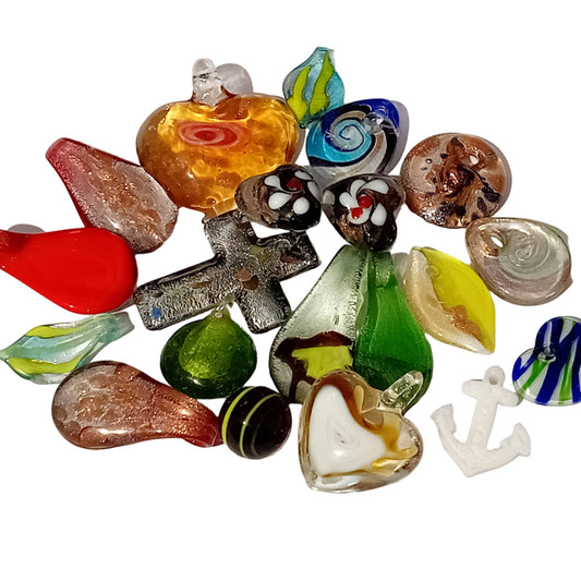 SALE! 20pc Lampwork Pendants