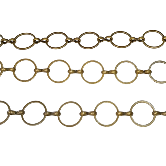 1m 13mm Bronze Round Link Chain