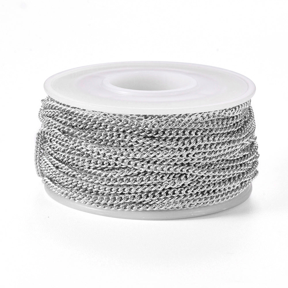 1M Stainless Steel Twisted Curb Chain