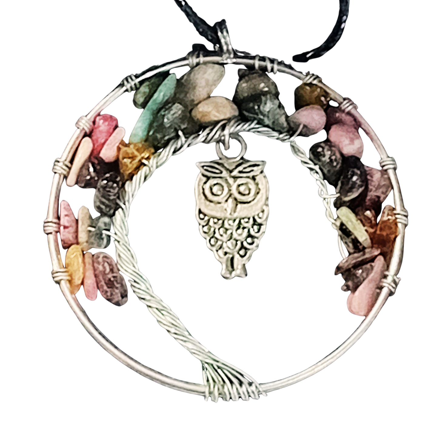 Gemstone Tree Necklace