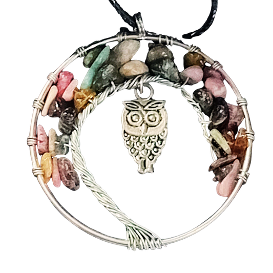 Gemstone Tree Necklace