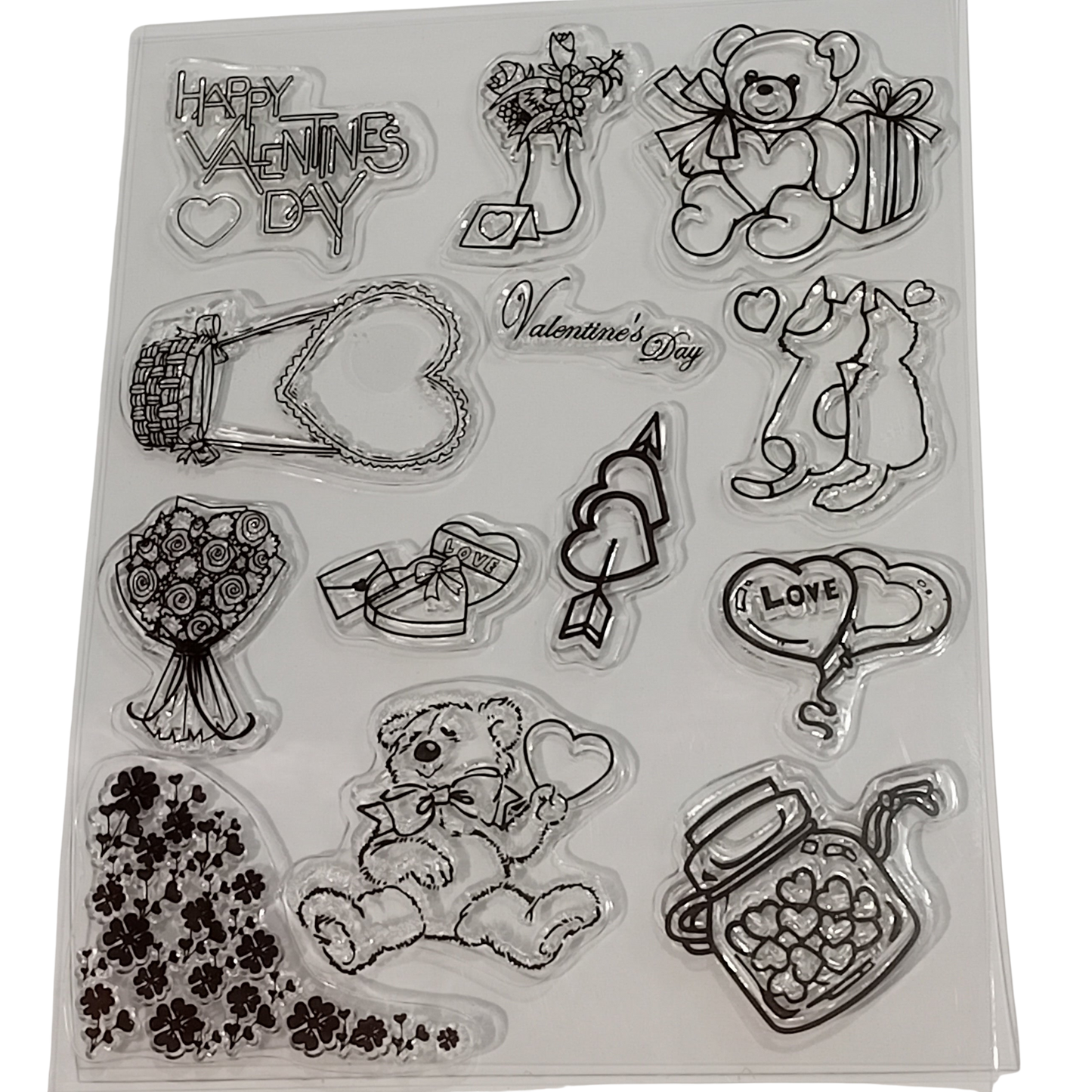 Valentine's Day Silicone Clear Stamps