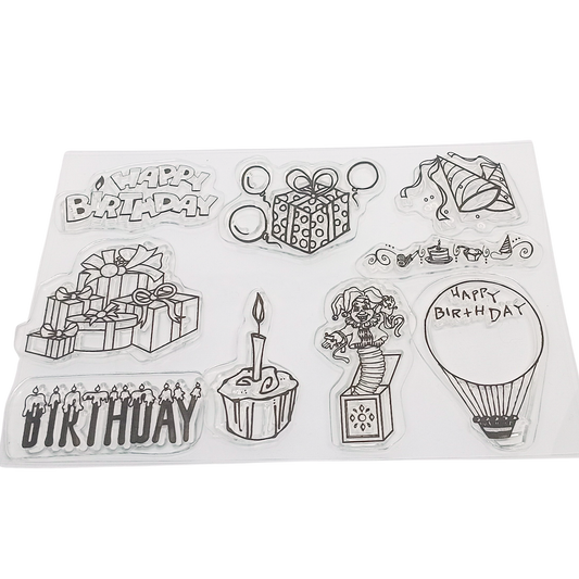 Birthday Silicone Clear Stamps