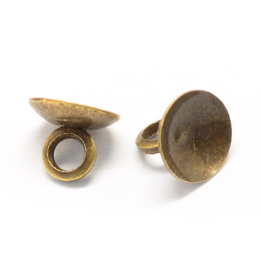 Bronze Domed Bead Cap