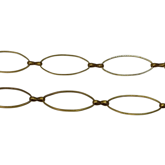 1m 25mm Bronze Oval Link Chain
