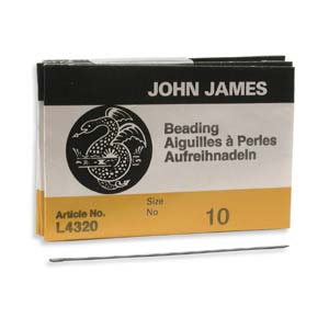 John James NEEDLES BEADING #10 25/PK