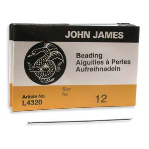 John James NEEDLES BEADING #12 25/PK