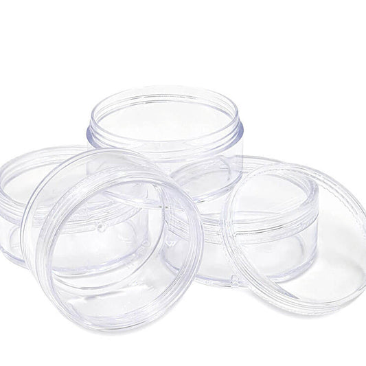 12pc 2.8cm Mini Round Plastic Containers