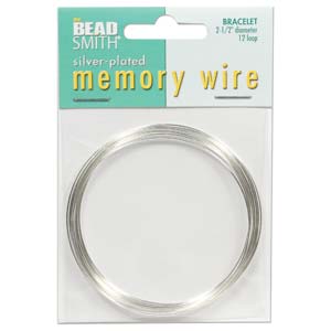 The Beadsmith Silver Plated Bracelet Memory Wire