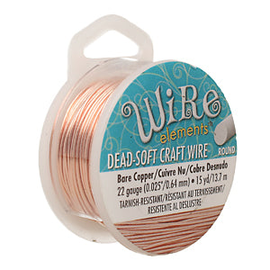 Wire Elements Dead Soft Craft Wire 22 Gauge Copper