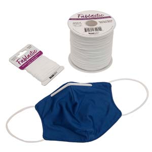 1M White Fablastic Spandex Stretch Cord 3mm
