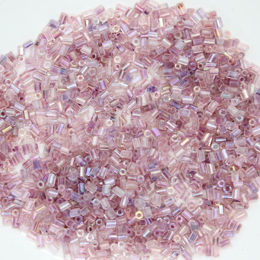 15g 10/0 2mm Lilac Tube Seed Beads