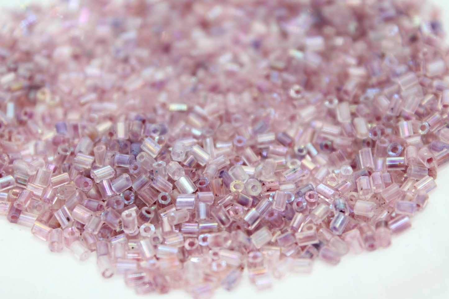 15g 10/0 2mm Lilac Tube Seed Beads
