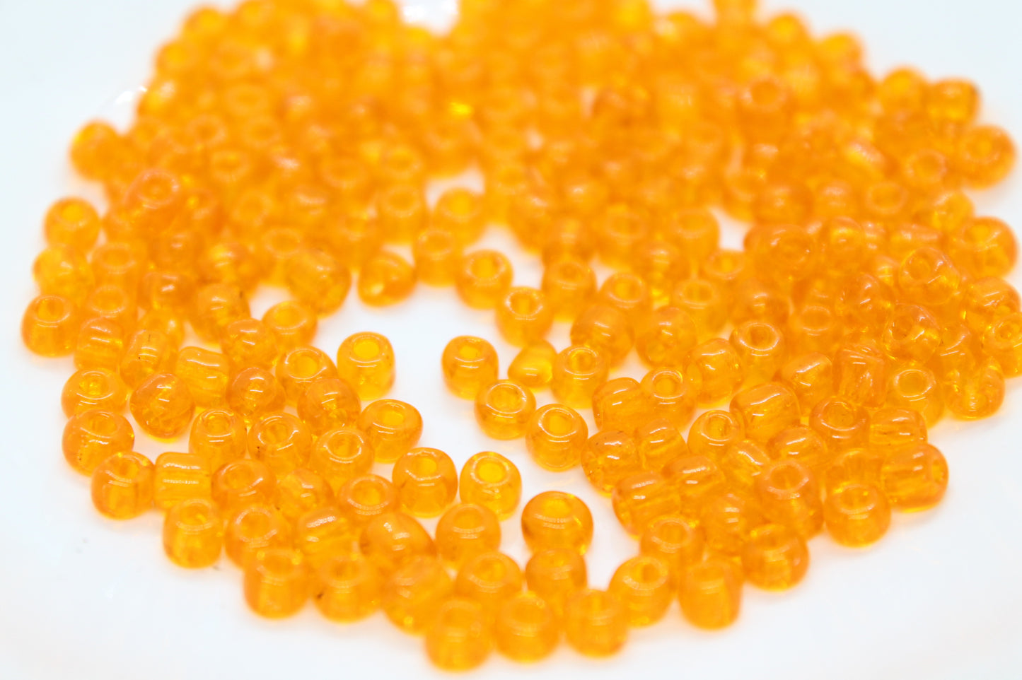 15g 8/0 3mm Orange Seed Beads