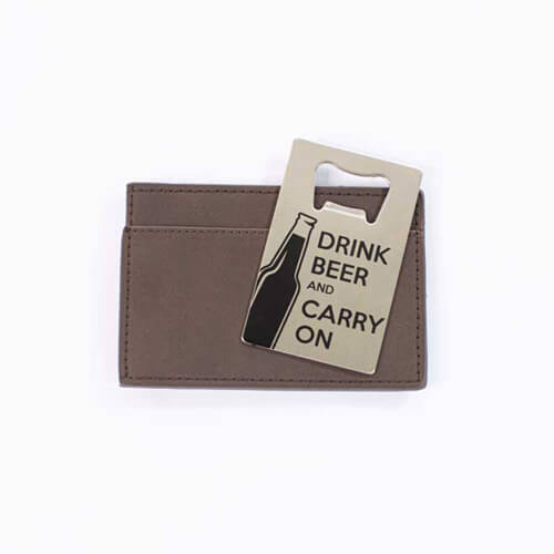 Men's Wallet & Bottle Opener - 'Drink Beer & Carry On'