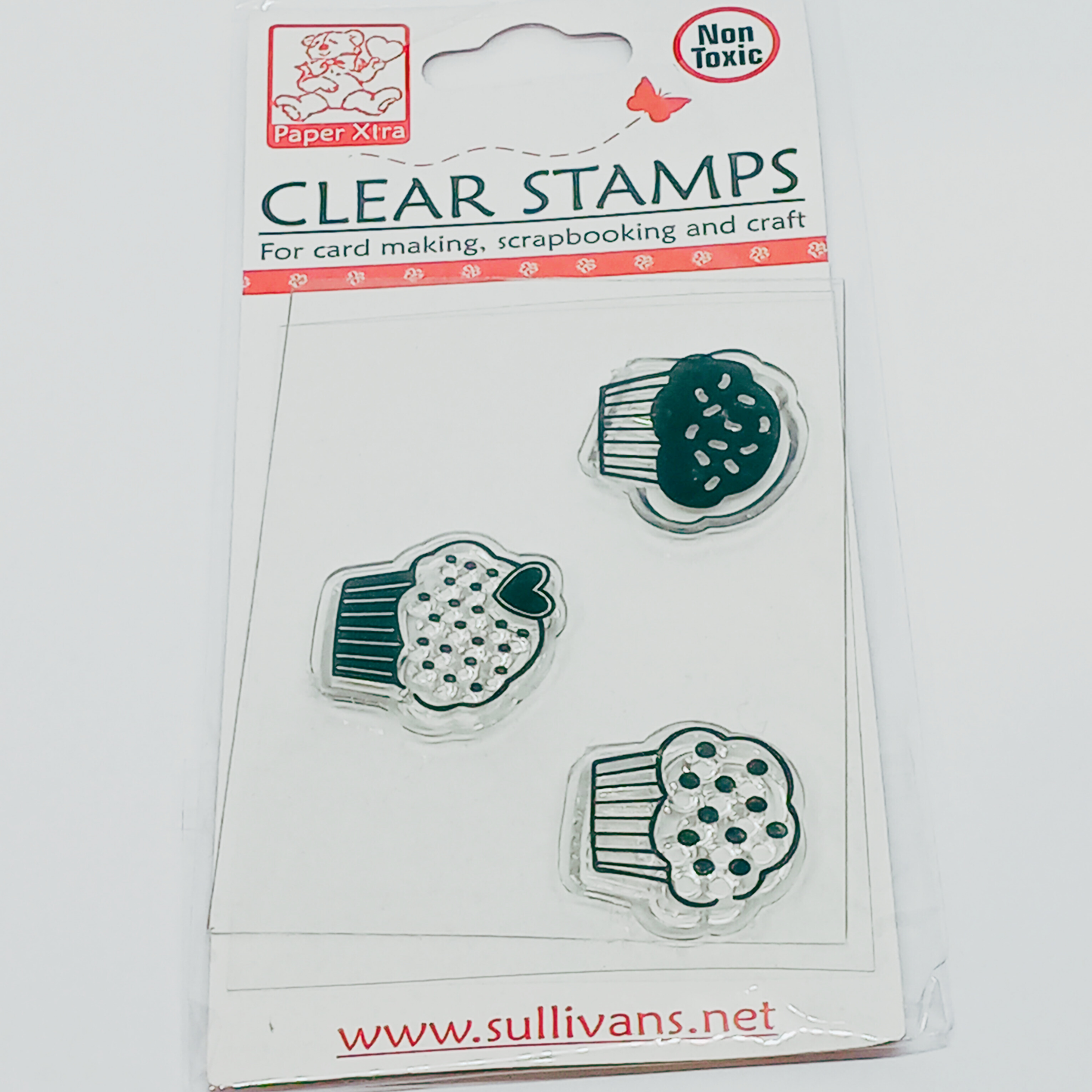 Trio Of Cupcakes Silicone Clear Stamps