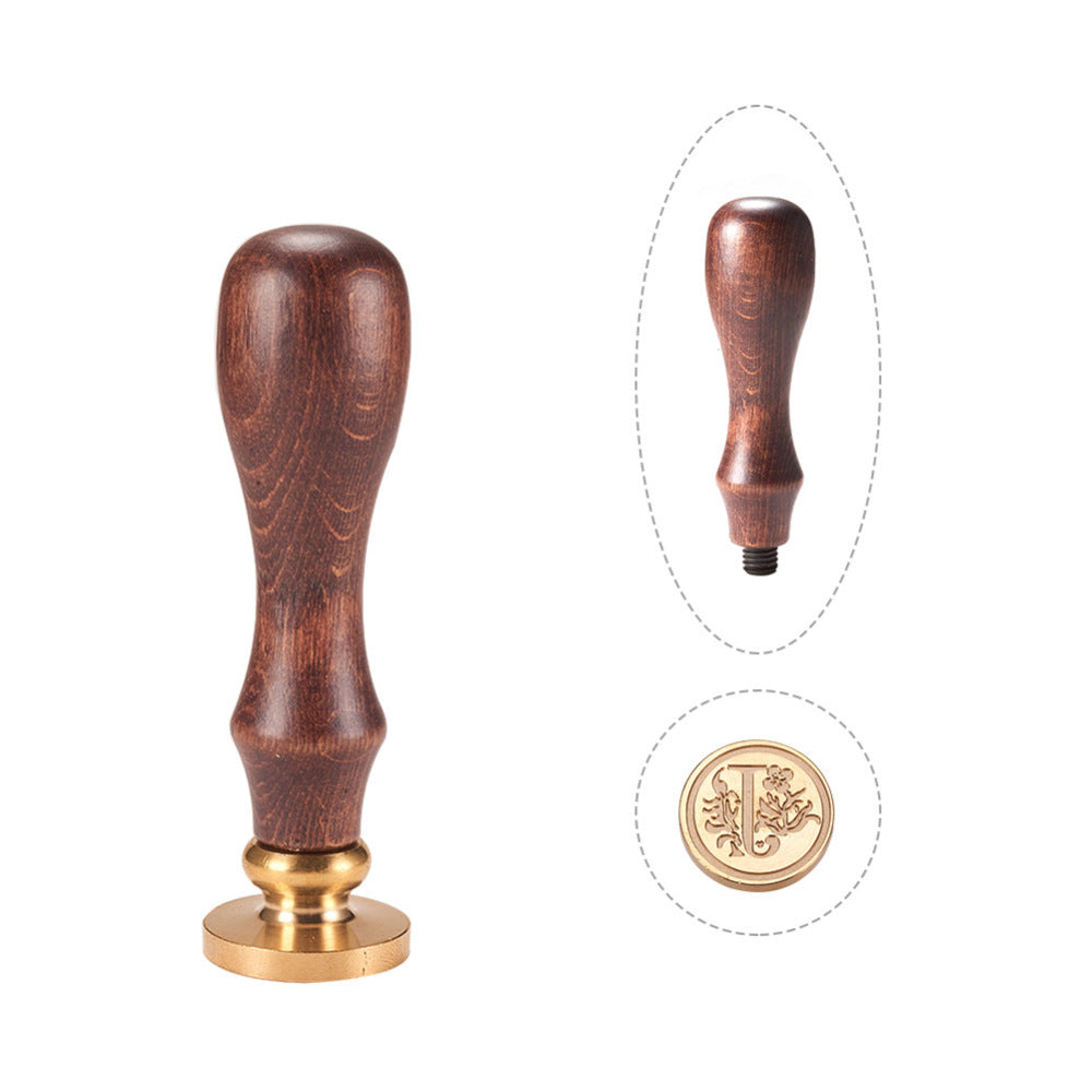 Letter J Brass Wax Seal Stamp