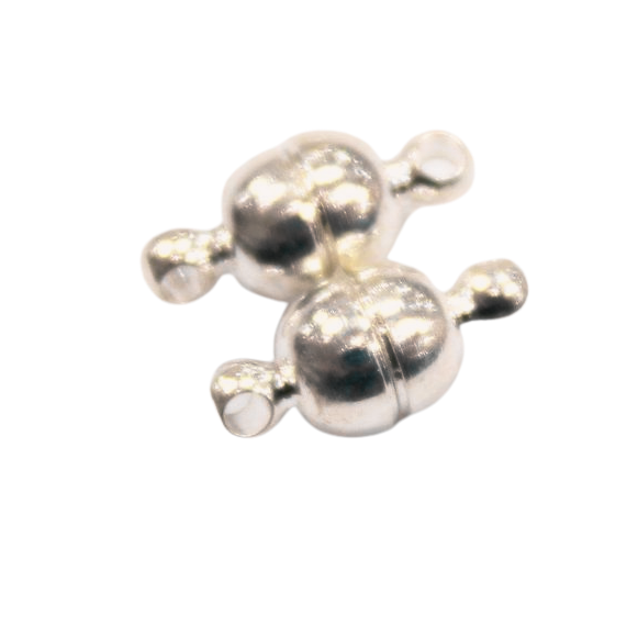 2 Sets Silver Magnetic Clasps