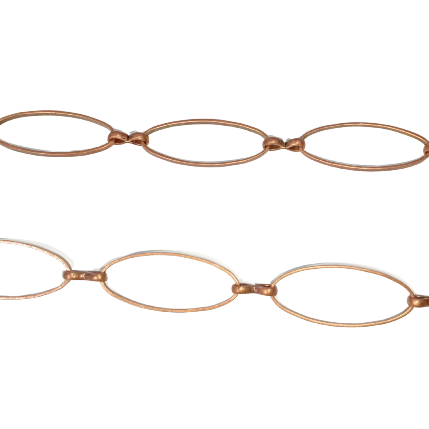 1m 25mm Copper Oval Link Chain