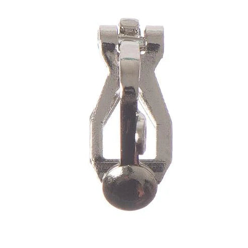 2pc Silver Clip On Earring Components