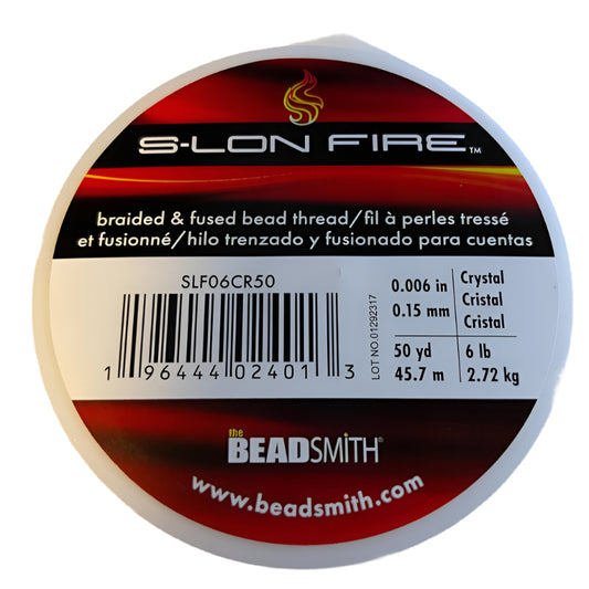 S-Lon Fire Crystal 15 Yard 6lb Bead Thread