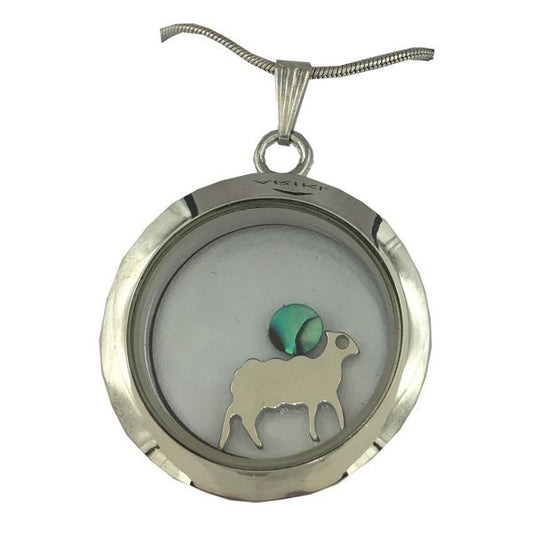 ARIKI Silver Keepsake Locket With A Sheep