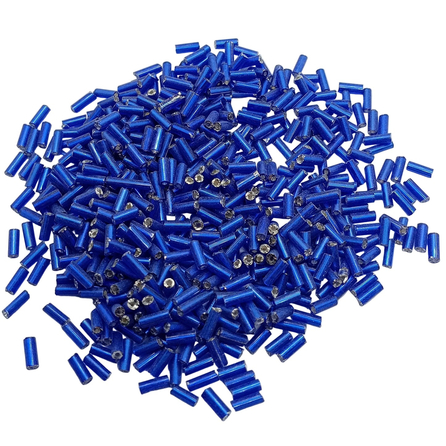 15g 4/0 5mm Dark Blue Bugle Beads