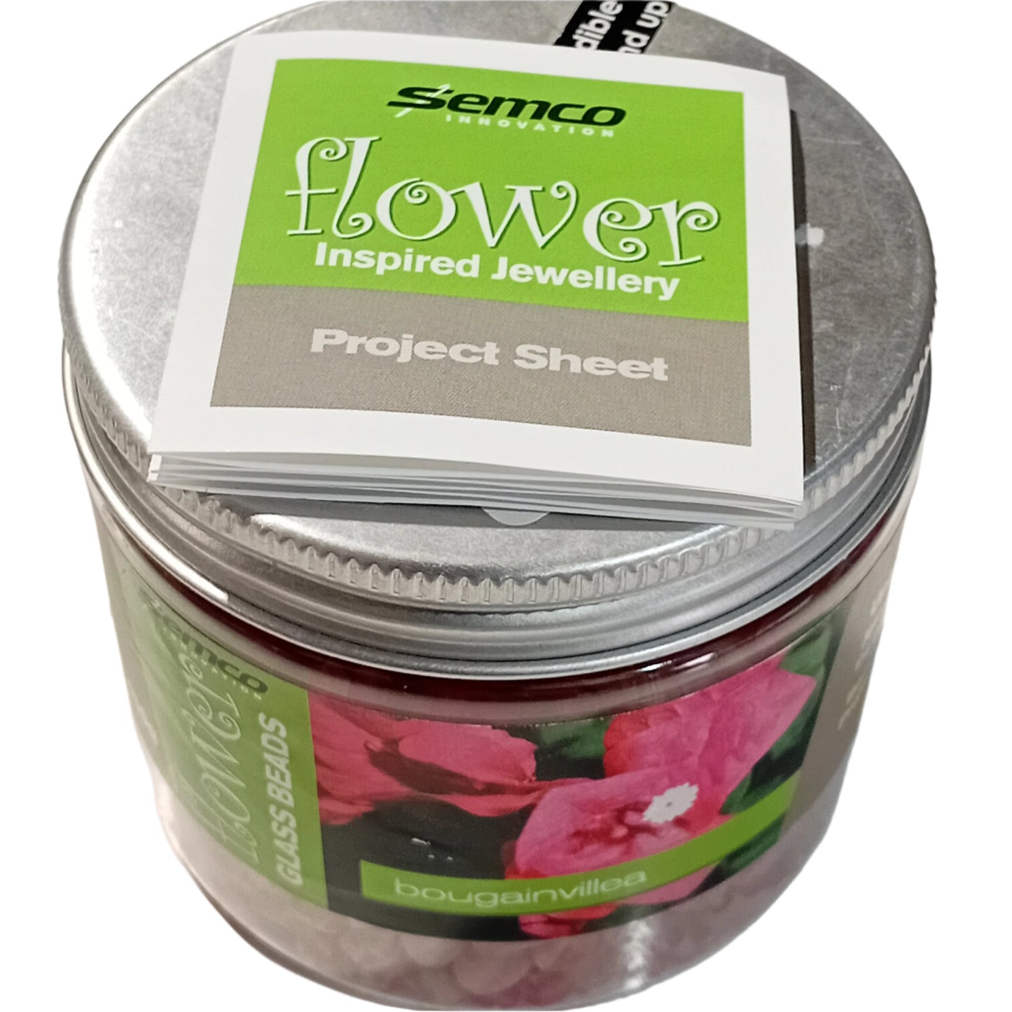 CLEARANCE Flower Glass Beads 'Bougainvillea'