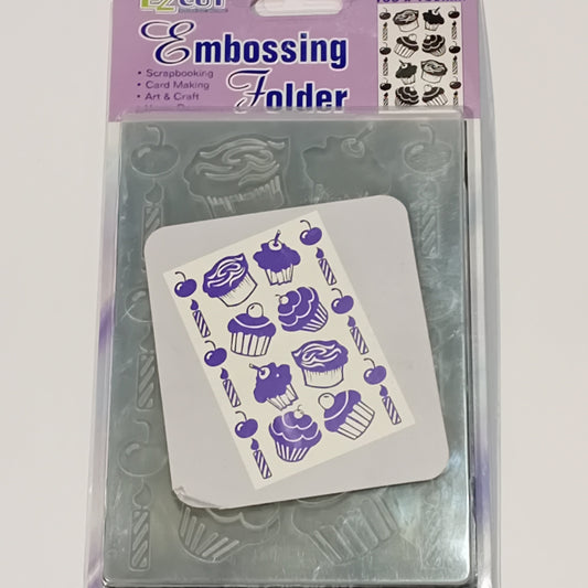 EZ Cut Cupcake Embossing Folder